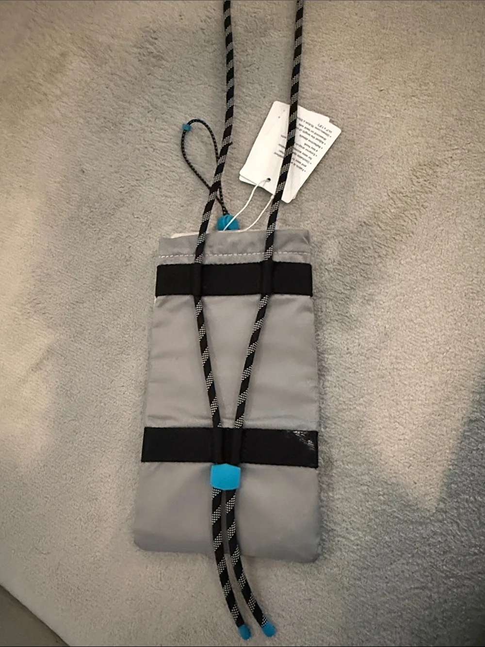 lululemon athletica Gray & White Phone Holster Crossbody Pouch
